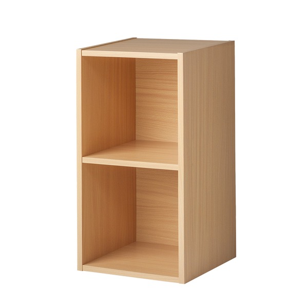 レコードラック(LP収納用ラック)/バイナルボックス 木製 2段 LP-12