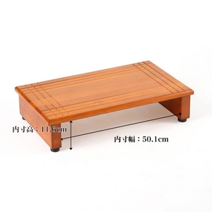 玄関踏み台／ステップ台【小】 木製 段差（高さ）調節機能付き 幅60cm【メーカー直送】代引き・銀行振込前払い不可・同梱不可