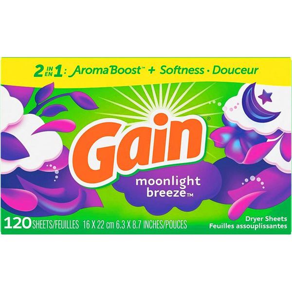 （まとめ）GAIN 乾燥機用柔軟シート ムーンライトブリーズ 120枚【×3セット】【メーカー直送】代引き・銀行振込前払い不可・同梱不可