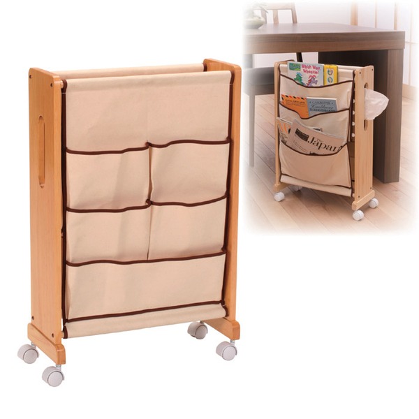 ダイニングワゴン 幅39.3cm 木製 キャスター付き スパナ ティッシュホルダー付き 雑誌収納 日本製 リビング キッチン【メーカー直送】代引き・銀行振込前払い不可・同梱不可の通販は