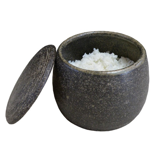 陶器製 おひつ 約直径13.2×高さ11.5cm 1.5合用 電子レンジ 冷蔵庫保存対応 吸水性抜群 日本製 伊賀焼 ダイニング キッチン |b04の通販は 5,766円