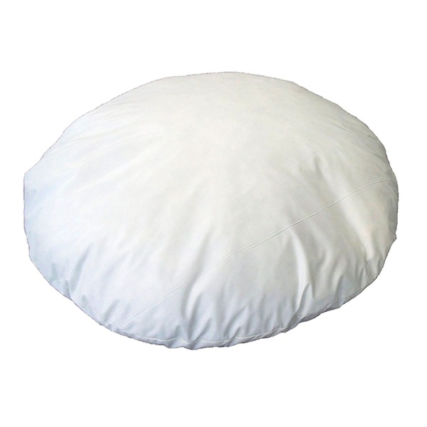 フロアクッション 直径65cm 円形 アイボリー 日本製 羽根 フェザー 綿 ポリエステル ヌードフロアークッション リビング【メーカー直送】代引き・銀行振込前払い不可・同梱不可の通販は 5,930円