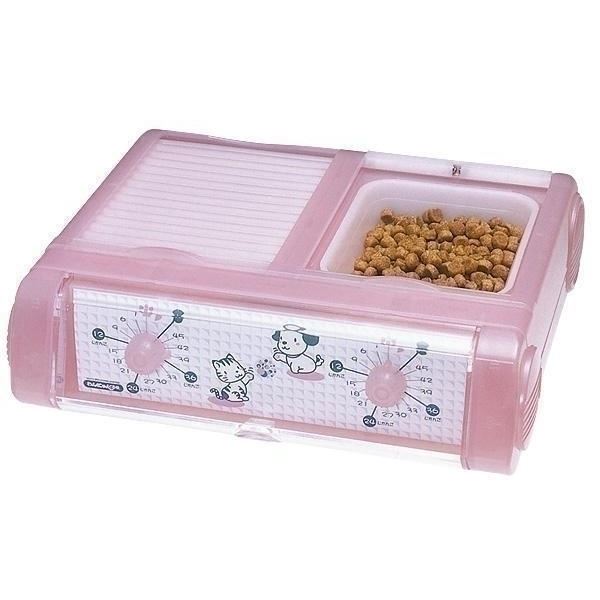 山佐時計計器 わんにゃんぐるめ クリアピンク 山佐時計計器 ペット自動給餌器 わんにゃんぐるめ クリアピンク CD-400