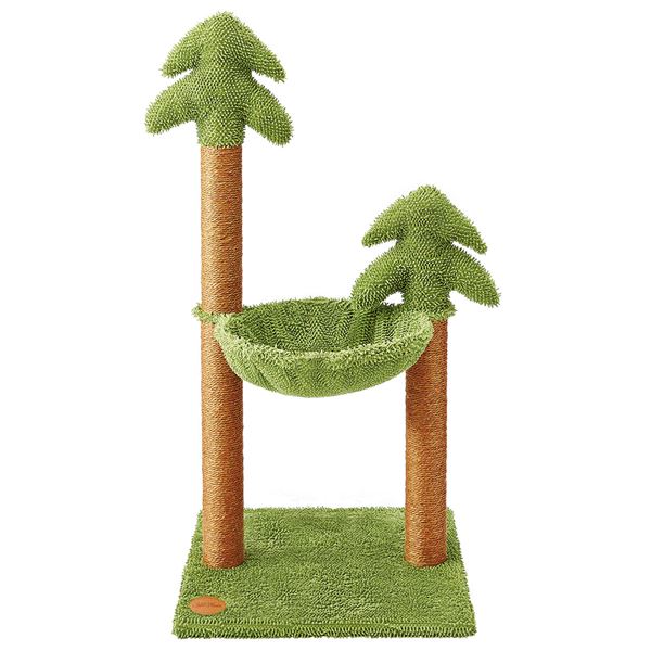 ねこまどグリーンテラスタワー （ペット用品・猫用）【メーカー直送】代引き・銀行振込前払い不可・同梱不可の通販は