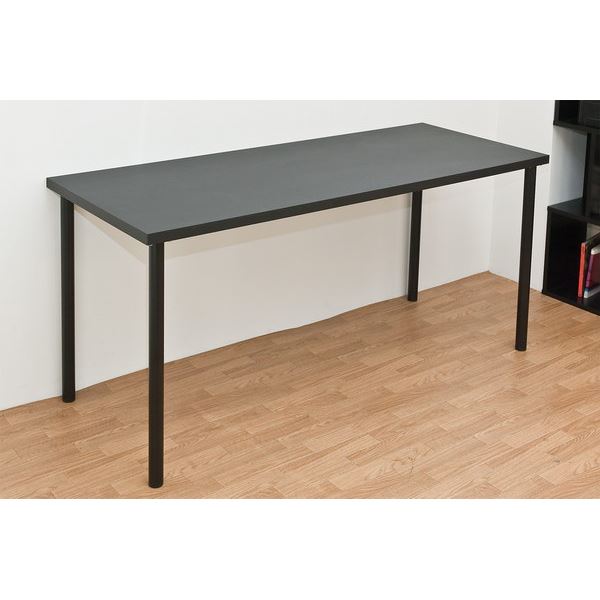 フリーテーブル(作業台/PCデスク/書斎テーブル) 幅150cm×奥行60cm ブラック(黒) 天板厚3cm |b04の通販は