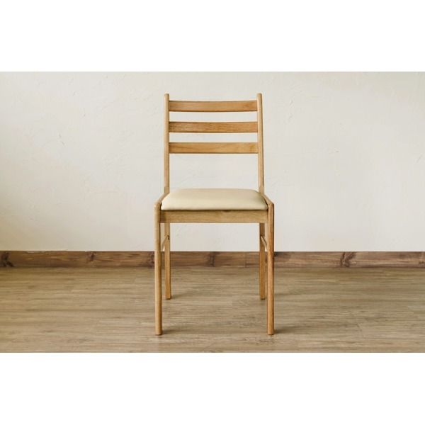 ダイニングチェア/リビングチェア (同色2脚セット) ナチュラル 『TORINO』 座面：合成皮革(合皮) |b04の通販は