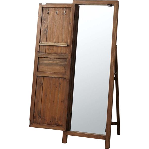 スタンドミラー ブラウン ミラー 鏡 全身ミラー ソーレ アンティーク調