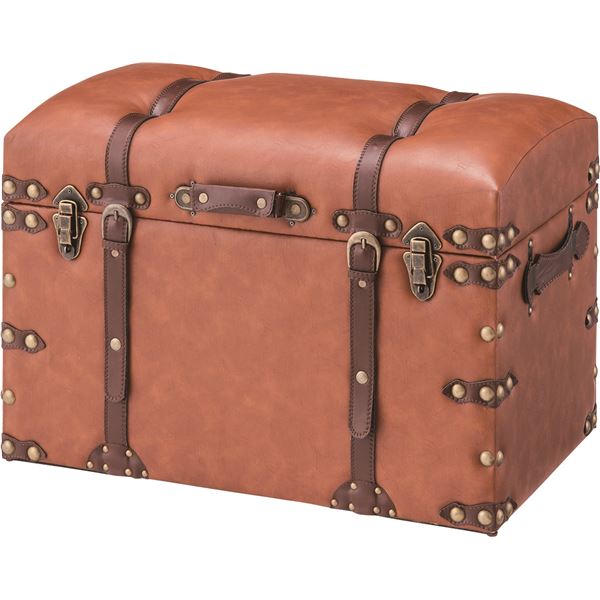 トランク 合皮製旅行バッグ S:幅50cm L:幅66cm 2個セット 合 トランク 合皮製旅行バッグ S:幅50cm L:幅66cm 2個セット 合