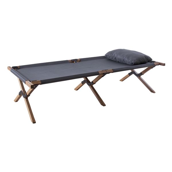 折りたたみベッド 196×75×42cm 木製 フォールディングベッド アウトドア キャンプ レジャー ウッドデッキ テラス ベランダ |b04の通販は