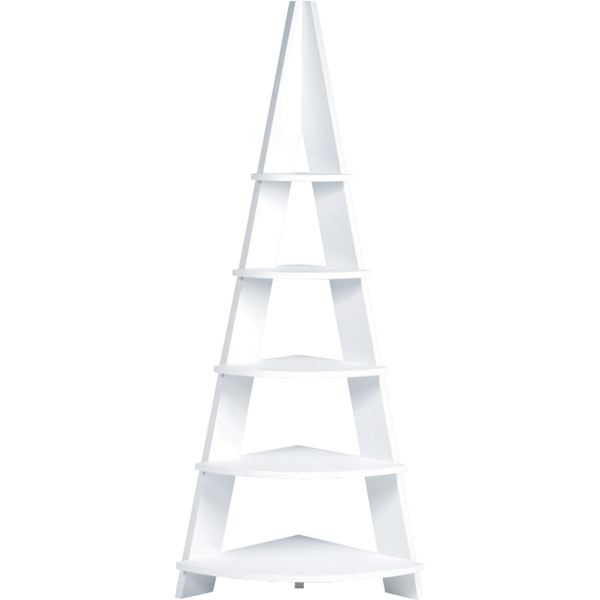 収納棚 リビング収納 幅57cm 5段 ホワイト コーナーラック リビング ダイニング 店舗 インテリア家具 |b04の通販は 13,650円