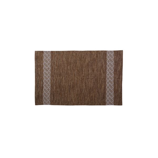 ラグマット 絨毯 90×150cm ブラウン TTR-156BR 長方形 インド製 コットン 綿 リビング ダイニング ベッドルーム 寝室 居間 |b04の通販は 5,015円
