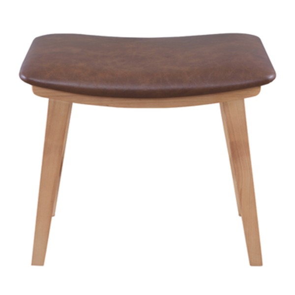 スツール オットマン 幅48cm ダークブラウン 木製 ソフトレザー トロペ リビング ダイニング インテリア家具 |b04の通販は 7,690円