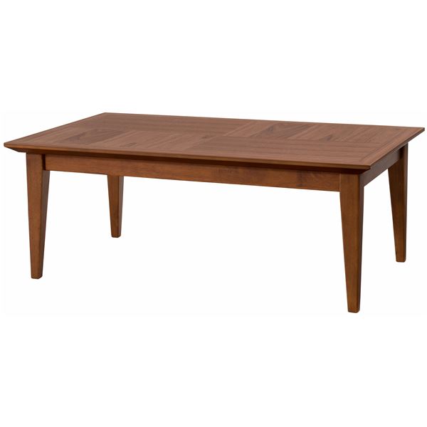 こたつ 約幅100cm 長方形 ブラウン 天然木 ラバーウッド 薄型ヒーター 中間スイッチ 床傷防止 リビング インテリア家具 組立式【メーカー直送】代引き・銀行振込前払い不可・同梱不可の通販は