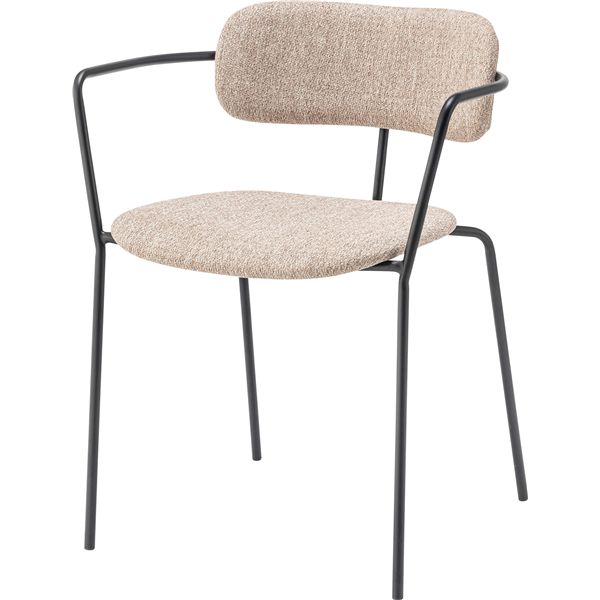 アームチェア ベージュ （約W60×D54×H74.5×SH47cm） 組立式 |b04