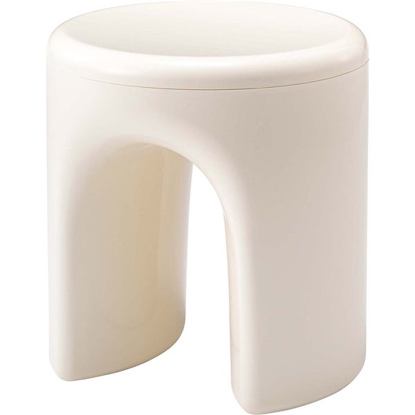 スツール ホワイト （約φ40×H41cm） 完成品【メーカー直送】代引き・銀行振込前払い不可・同梱不可