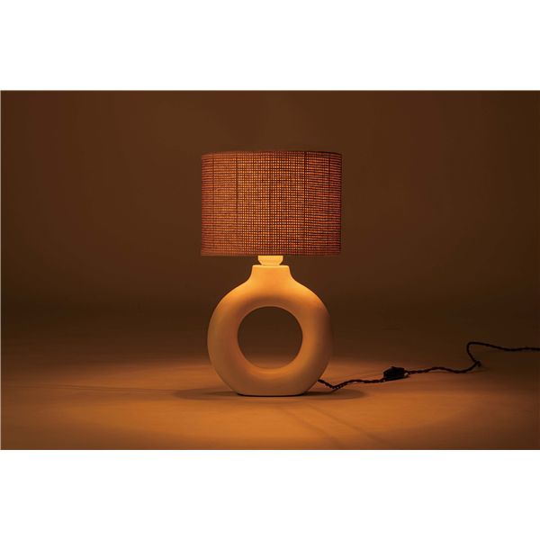 テーブルライト ホワイト 約φ25×H42.5cm（コード長：1.5m） 組立式 |b04