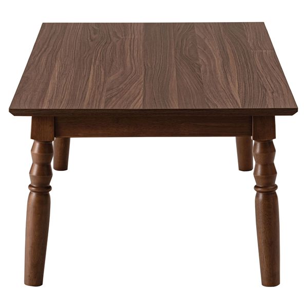 2WAYコタツ 約W105×D60×H40/70cm ブラウン 継脚式 組立式【メーカー直送】代引き・銀行振込前払い不可・同梱不可 2WAYコタツ 約W105×D60×H40/70cm ブラウン 継脚式 組立式【メーカー