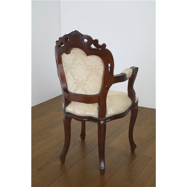 アンティーク調猫足スツール【ブラウン】 木製 『フランシスカ』 高さ