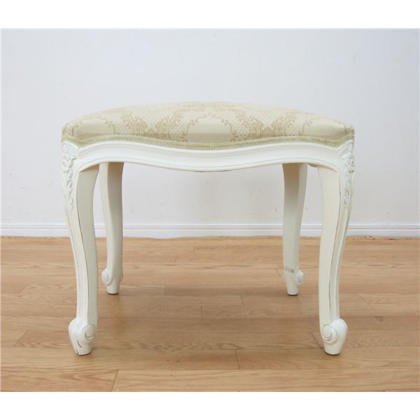 アンティーク調猫足ダイニングチェア 【肘付き】 木製 『フランシスカ