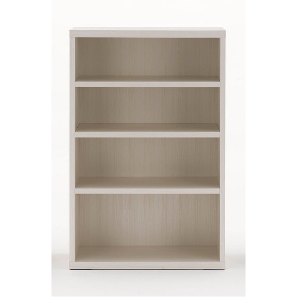 フナモコ リビングシェルフ (幅74.3×高さ113.8cm) ホワイトウッド LFS-74(完成品) 日本製 |b04