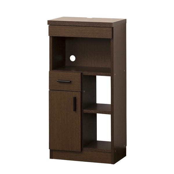 ルーター収納40（W40×D26.5×H80cm） ブラウン (完成品) |b04の通販は