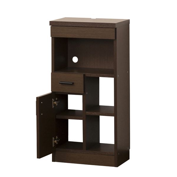 ルーター収納40（W40×D26.5×H80cm） ブラウン 【完成品】 ルーター収納40（W40×D26.5×H80cm） ブラウン (完成品) |b04の通販