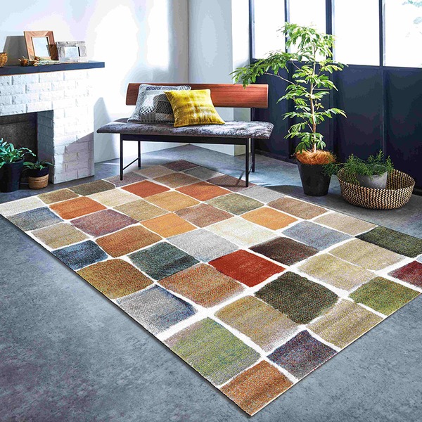 トルコ製 ウィルトン織カーペット『パレット RUG』約200×250cm |b04の通販は