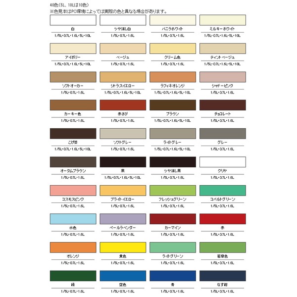 水性多用途カラー 白 1/5L【5個セット】【代引不可】【メーカー直送】代引き・銀行振込前払い不可・同梱不可