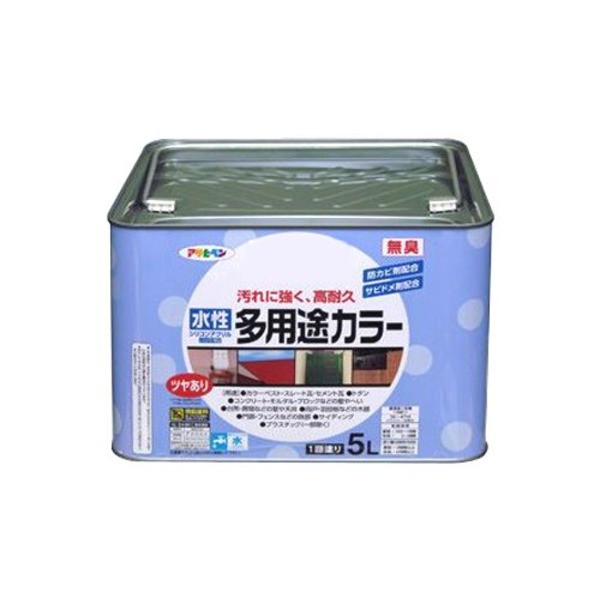 水性多用途カラー アイボリー 5L【代引不可】【メーカー直送】代引き・銀行振込前払い不可・同梱不可の通販は