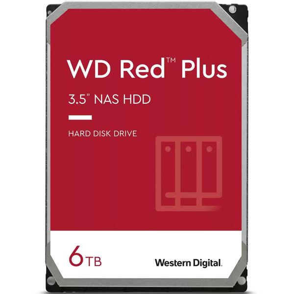 WESTERN DIGITAL WesternDigital WD RED Plus 3.5インチHDD 6TB 3年保証WD60EFPX 0718037-899787 |b04