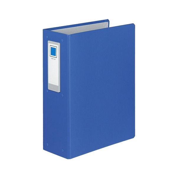 (まとめ) コクヨ チューブファイル(ロングボディ) 片開き A4タテ 4穴 800枚収容 背幅108mm 青 フ-L684NB 1冊 (×3セット) |b04の通販は