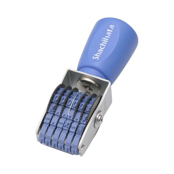 （まとめ） シヤチハタ 回転ゴム印 エルゴグリップ 欧文6連 5号 ゴシック体 CF-65G 1個 (×4セット) |b04の通販は