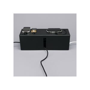 (まとめ) バッファロー ケーブルボックス 電源タップ＆ケーブル収容 Lサイズ ブラック BSTB01LBK 1個 (×2セット) |b04の通販は 8,093円
