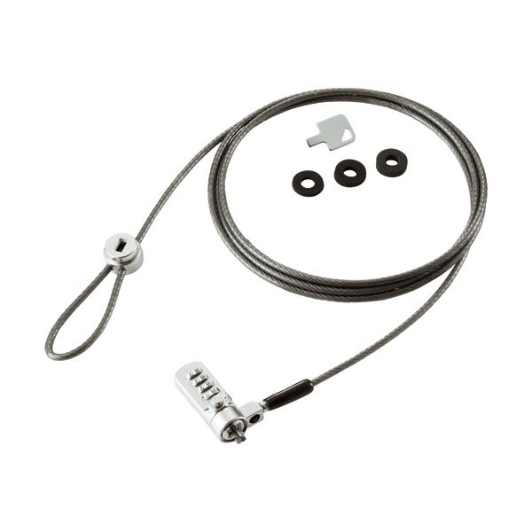 （まとめ） 明晃化成工業 ダイヤル錠ワイヤーロック KWL92-A 1パック (×5セット) |b04