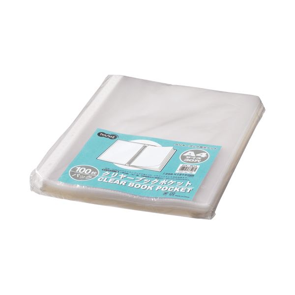 （まとめ） TANOSEE クリヤーブック（クリアブック）ポケット A4タテ 2・4・30穴 1パック（100枚） (×5セット) |b04の通販は 6,569円