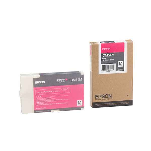 （まとめ） エプソン EPSON インクカートリッジ マゼンタ Mサイズ ICM54M 1個 (×3セット) |b04の通販は
