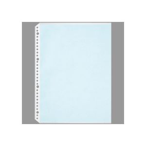 （まとめ） TANOSEE クリヤーブック（クリアブック）ポケット（台紙入） A4タテ 2・4・30穴 ブルー 1パック（100枚） (×4セット) |b04の通販は 6,686円