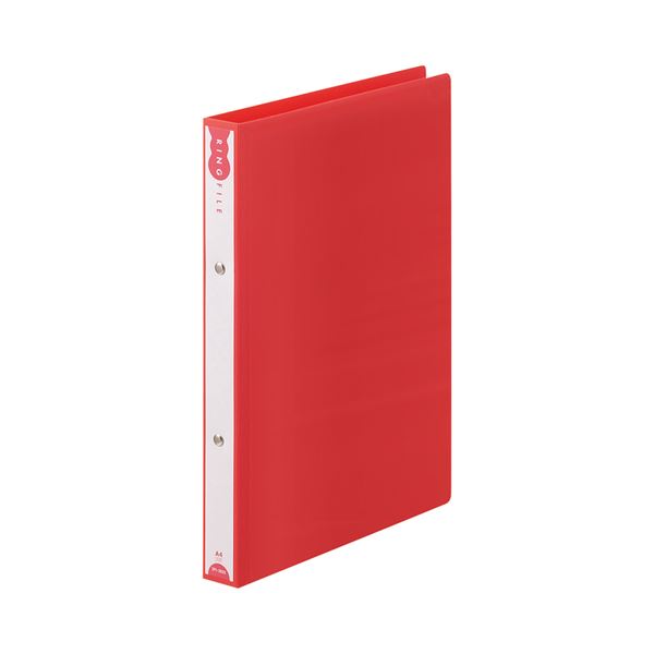 (まとめ) TANOSEE リングファイル(PP表紙) A4タテ 2穴 180枚収容 背幅31mm レッド 1セット(10冊) (×3セット) |b04の通販は