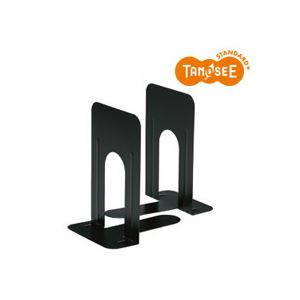 （まとめ）TANOSEE ブックエンド T型 特大 ブラック 20組 |b04