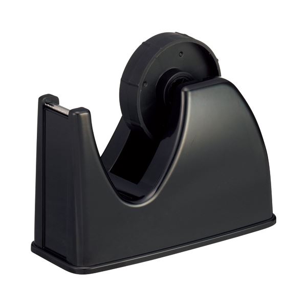 （まとめ） TANOSEE テープカッター台 大巻・小巻両用 黒 1セット（10台） (×2セット) |b04の通販は 8,785円