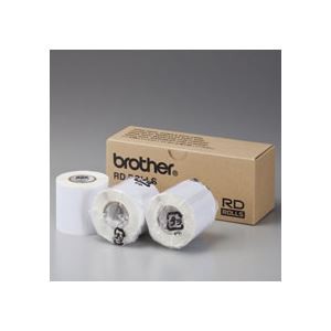 （まとめ） ブラザー BROTHER RDロール プレカット紙ラベル（PDラベルA） ラベルサイズ50mm×85mm 123枚 RD-M11J1 1セット（3ロール） (