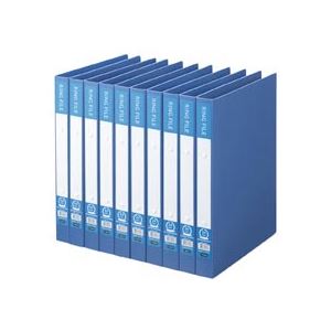 （まとめ） TANOSEE リングファイル（再生PP表紙） A4タテ 2穴 200枚収容 背幅30mm ブルー 1セット（10冊） (×2セット) |b04の通販は 5,919円