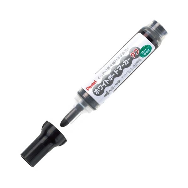 （まとめ） ぺんてる ホワイトボードマーカー タフ 中字丸芯 黒 MW50M-A 1セット（10本） (×5セット) |b04の通販は