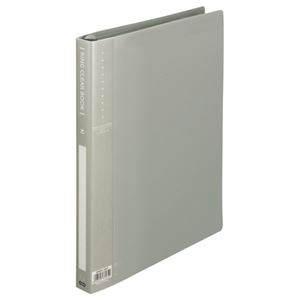（まとめ） TANOSEE リングクリヤーブック（クリアブック） A4タテ 30穴 10ポケット付属 背幅25mm グレー 1冊 (×10セット) |b04の通販は 7,671円