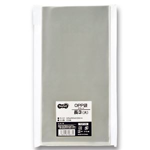 （まとめ） TANOSEE OPP袋 フラット 長3（大） 125×250mm 1パック（100枚） (×15セット) |b04の通販は 5,507円