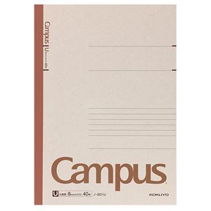 (まとめ) コクヨ キャンパスノート(太横罫) A4 U罫 40枚 ノ-201U 1冊 (×20セット) |b04の通販は