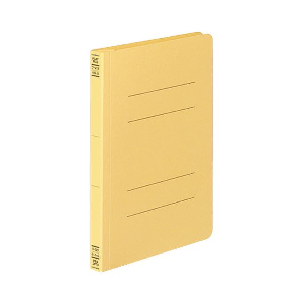 (まとめ) コクヨ フラットファイルV(樹脂製とじ具) A5タテ 150枚収容 背幅18mm 黄 フ-V12Y 1パック(10冊) (×5セット) |b04