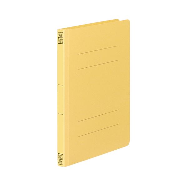 (まとめ) コクヨ フラットファイルV(樹脂製とじ具) B5タテ 150枚収容 背幅18mm 黄 フ-V11Y 1パック(10冊) (×5セット) |b04
