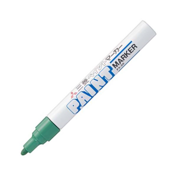 (まとめ) 三菱鉛筆 油性ペイントマーカー 中字丸芯 緑 PX20.6 1本 (×30セット) |b04の通販は 5,646円