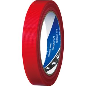 （まとめ） 寺岡製作所 貼ってはがせるP-カットテープ 18mm×25m 赤 4142-18アカ 1巻 (×20セット) |b04の通販は 5,677円